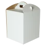 Karton Pudełko na tort ciasto 20x20x25 cm białe opakowanie