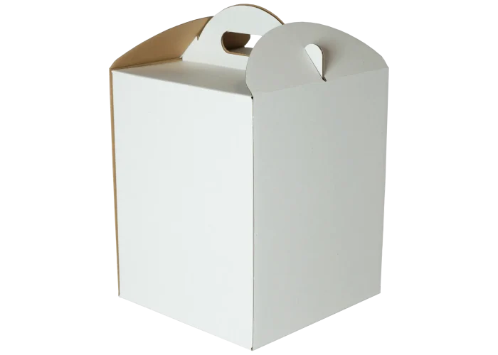 Karton Pudełko na tort ciasto 20x20x25 cm białe opakowanie