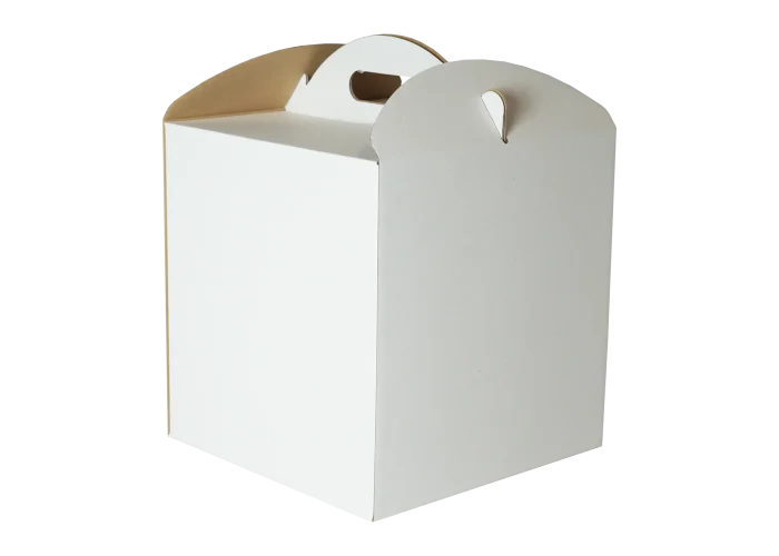 Karton Pudełko na tort ciasto 24x24x25 cm białe opakowanie