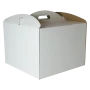 Karton Pudełko na tort ciasto 34x34x25 cm białe opakowanie