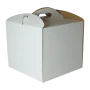 Karton Pudełko na tort ciasto 30x30x25 cm białe opakowanie