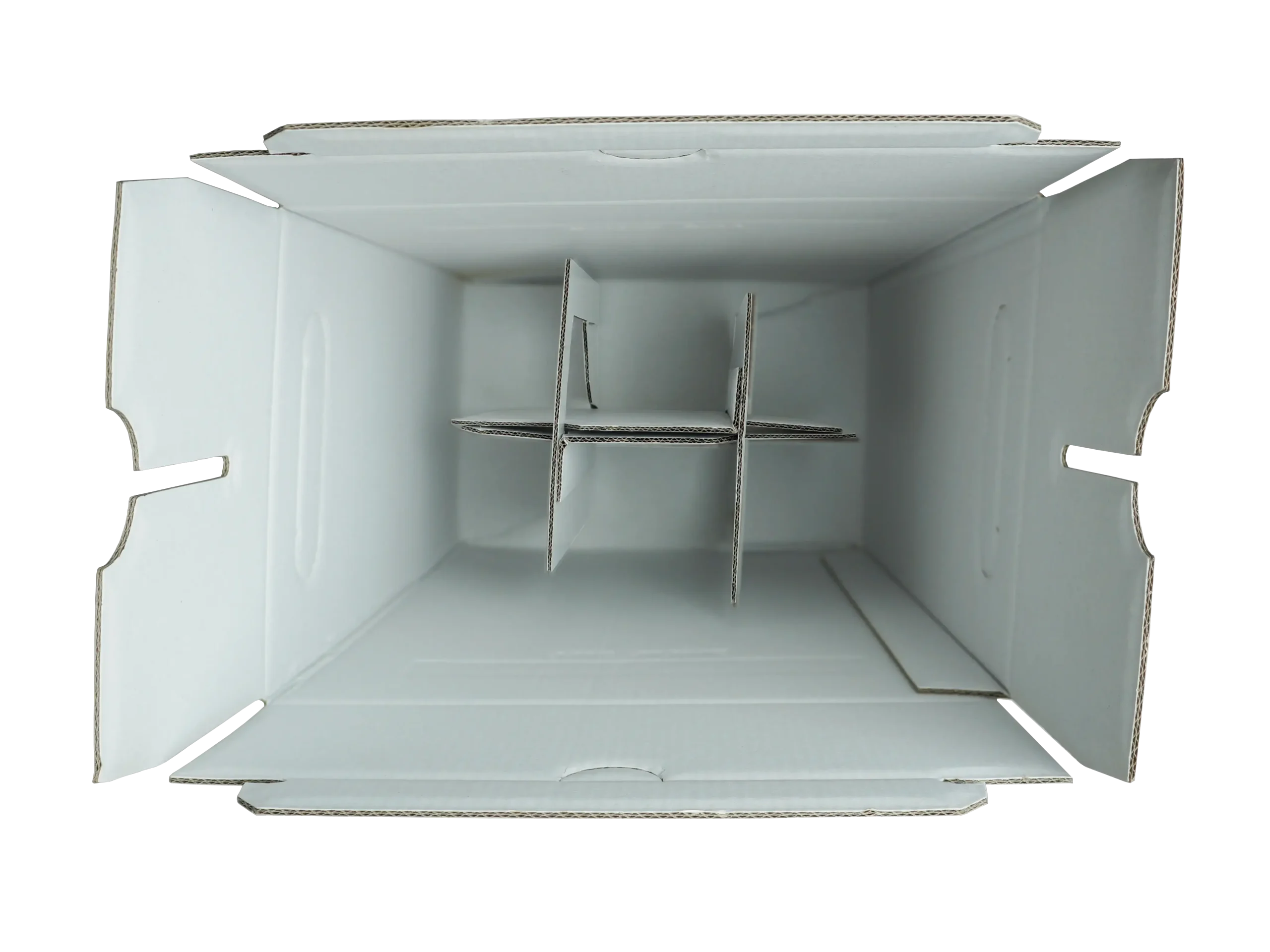 Karton opakowanie na wino z automatycznym dnem i kratownicą 22,5x15x33,5 cm - obrazek 3