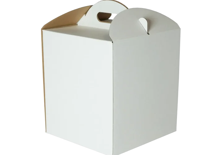Karton Pudełko na tort ciasto 30x30x35 cm białe opakowanie