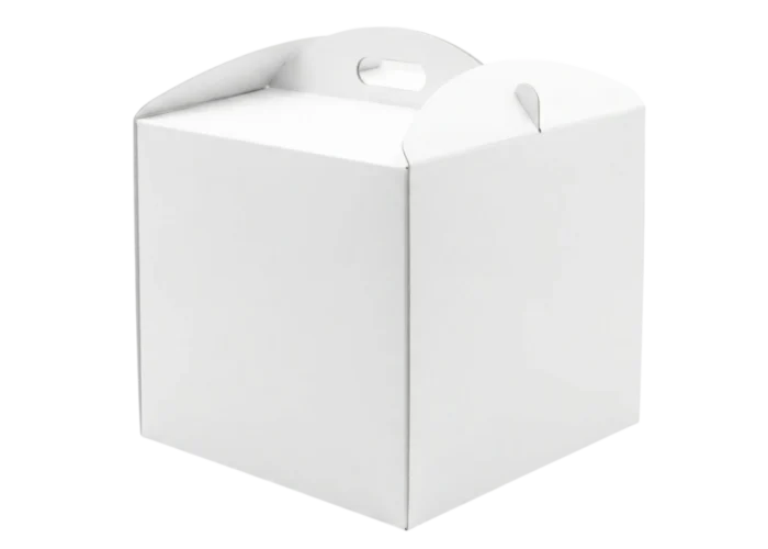Karton Pudełko na tort ciasto 38x38x35 cm białe opakowanie PREMIUM