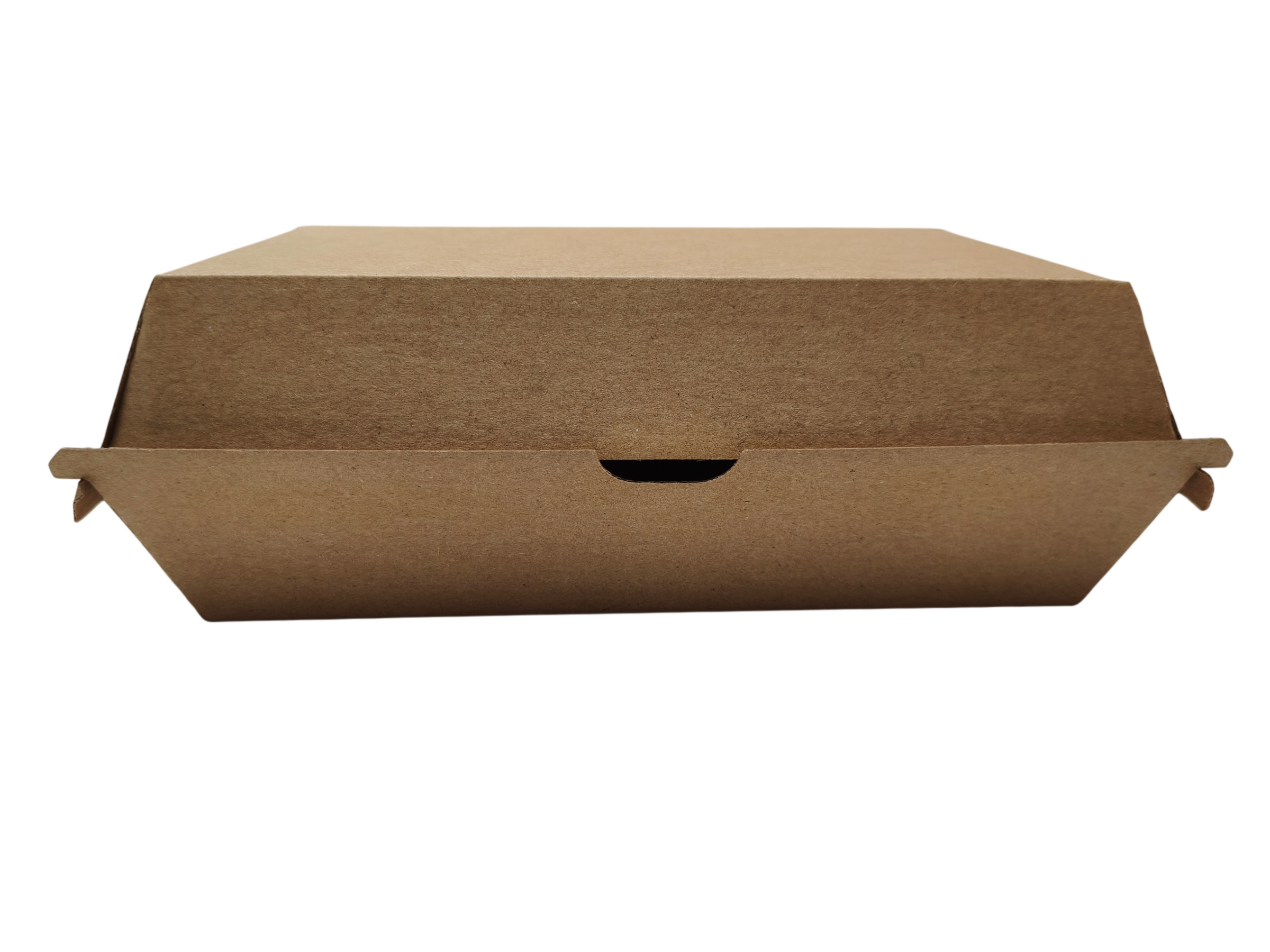 Pudełko na burger z Tektury Falistej EKO KRAFT SZTYWNE 12x21,5x8 cm 60 szt. - obrazek 3
