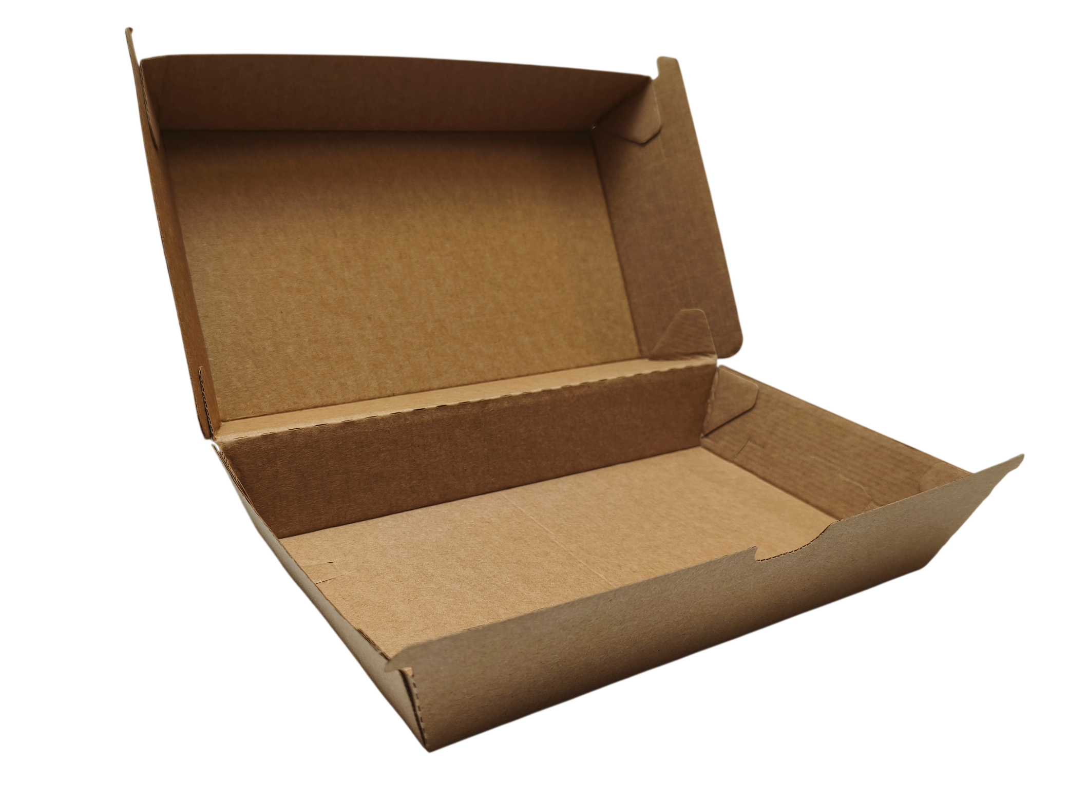 Pudełko na burger z Tektury Falistej EKO KRAFT SZTYWNE 12x21,5x8 cm 60 szt. - obrazek 2